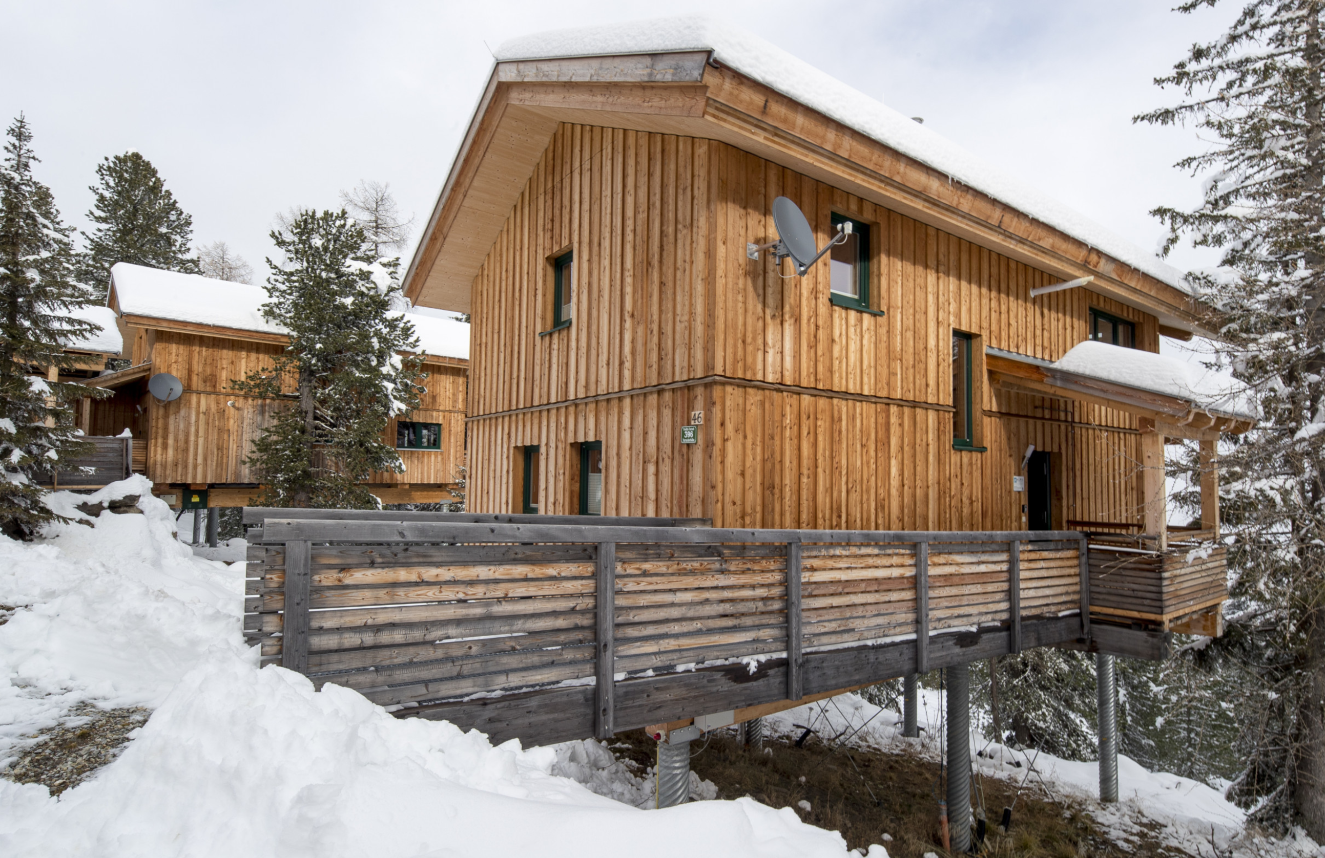 Het houten chalet